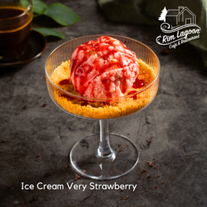 Ice Cream Very Strawberry ริมลากูนคาเฟ่ มีนบุรี ร่มเกล้า ลาดกระบัง