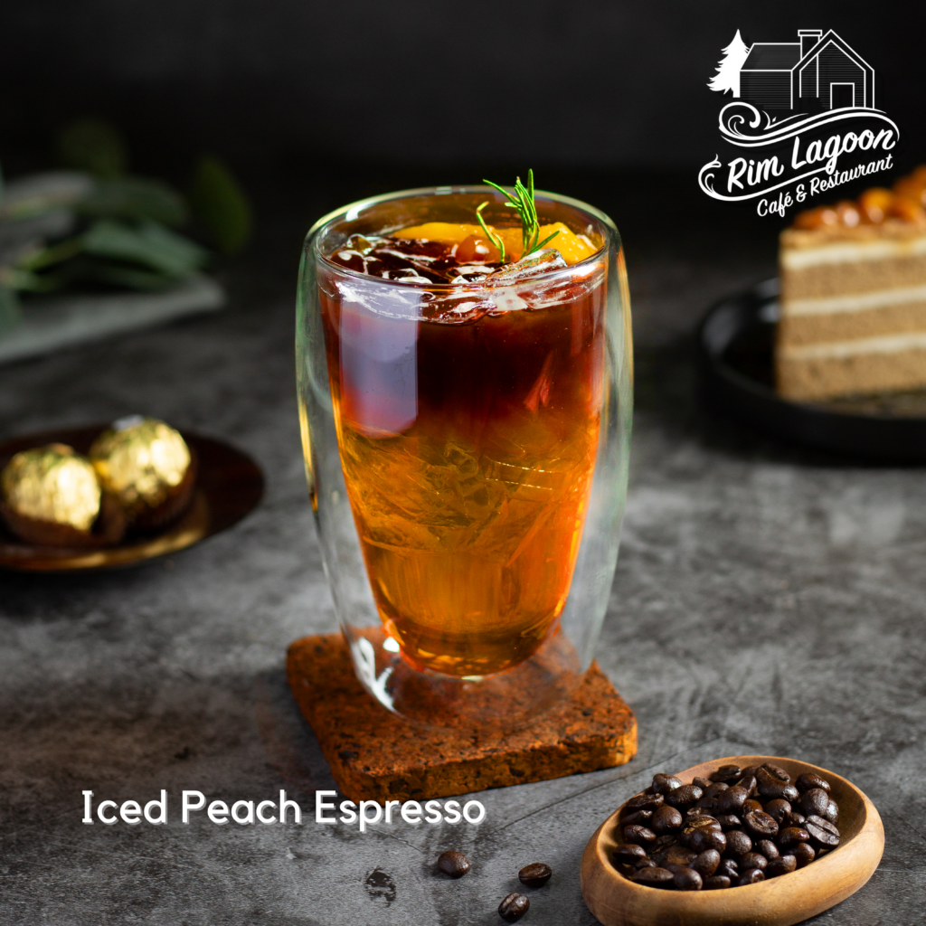 3 Iced Peach Espresson ริมลากูนคาเฟ่ มีนบุรี ร่มเกล้า ลาดกระบัง