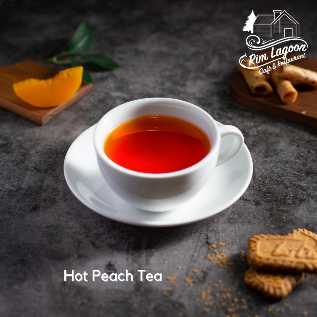 Hot Peach Tea ริมลากูนคาเฟ่ มีนบุรี ร่มเกล้า ลาดกระบัง