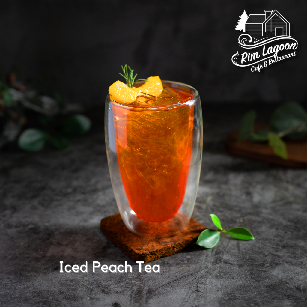Iced Peach Tea ริมลากูนคาเฟ่ มีนบุรี ร่มเกล้า ลาดกระบัง