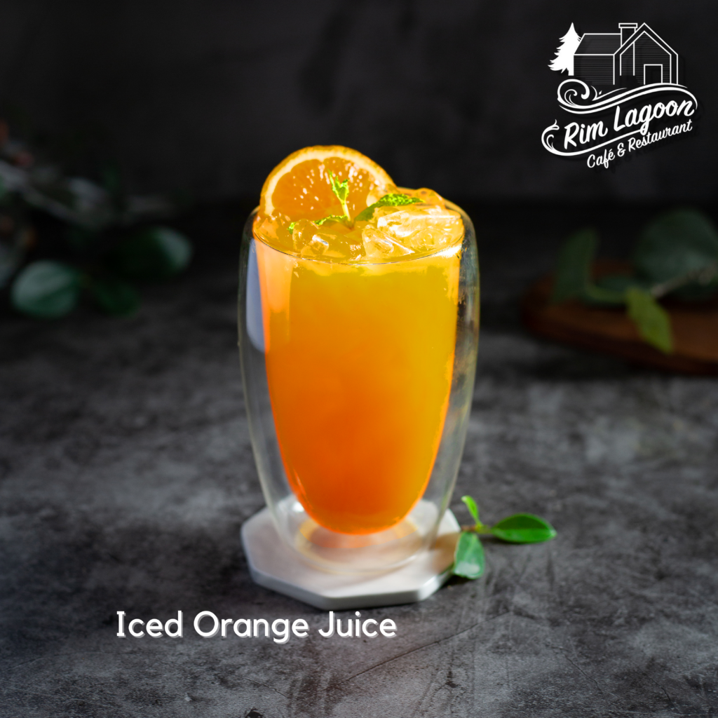 Iced Orange Juice ริมลากูนคาเฟ่ มีนบุรี ร่มเกล้า ลาดกระบัง