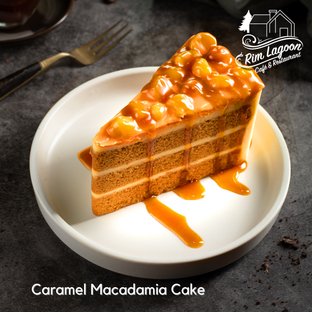 Caramel Macadamia Cake ริมลากูนคาเฟ่ มีนบุรี ร่มเกล้า ลาดกระบัง