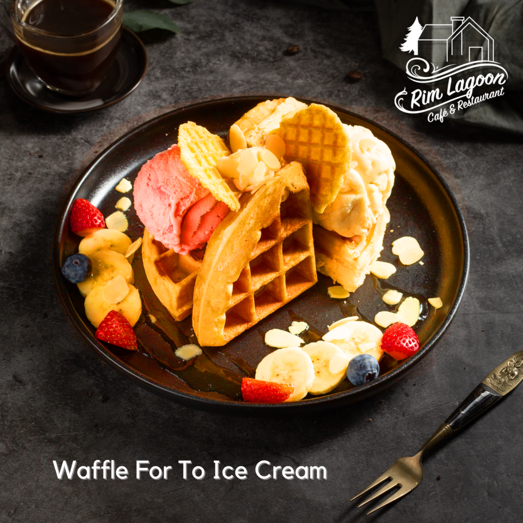 Waffle For To Ice Cream ริมลากูนคาเฟ่ มีนบุรี ร่มเกล้า ลาดกระบัง