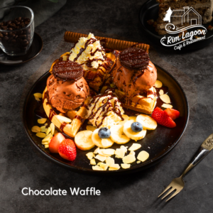 Chocolate Waffle ริมลากูนคาเฟ่ มีนบุรี ร่มเกล้า ลาดกระบัง